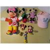 Image 1 : Vintage Disney Minnie Mouse Lot - 1980's Minnie Mouse "Learn to Dress Me Doll", plush, 1986 "Tootsie