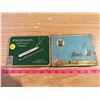 Image 1 : 2 Flat 50's Cigarette Tins - Black Cat & Export