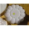 Image 3 : 3 Different Milk Glass Serving Dishes