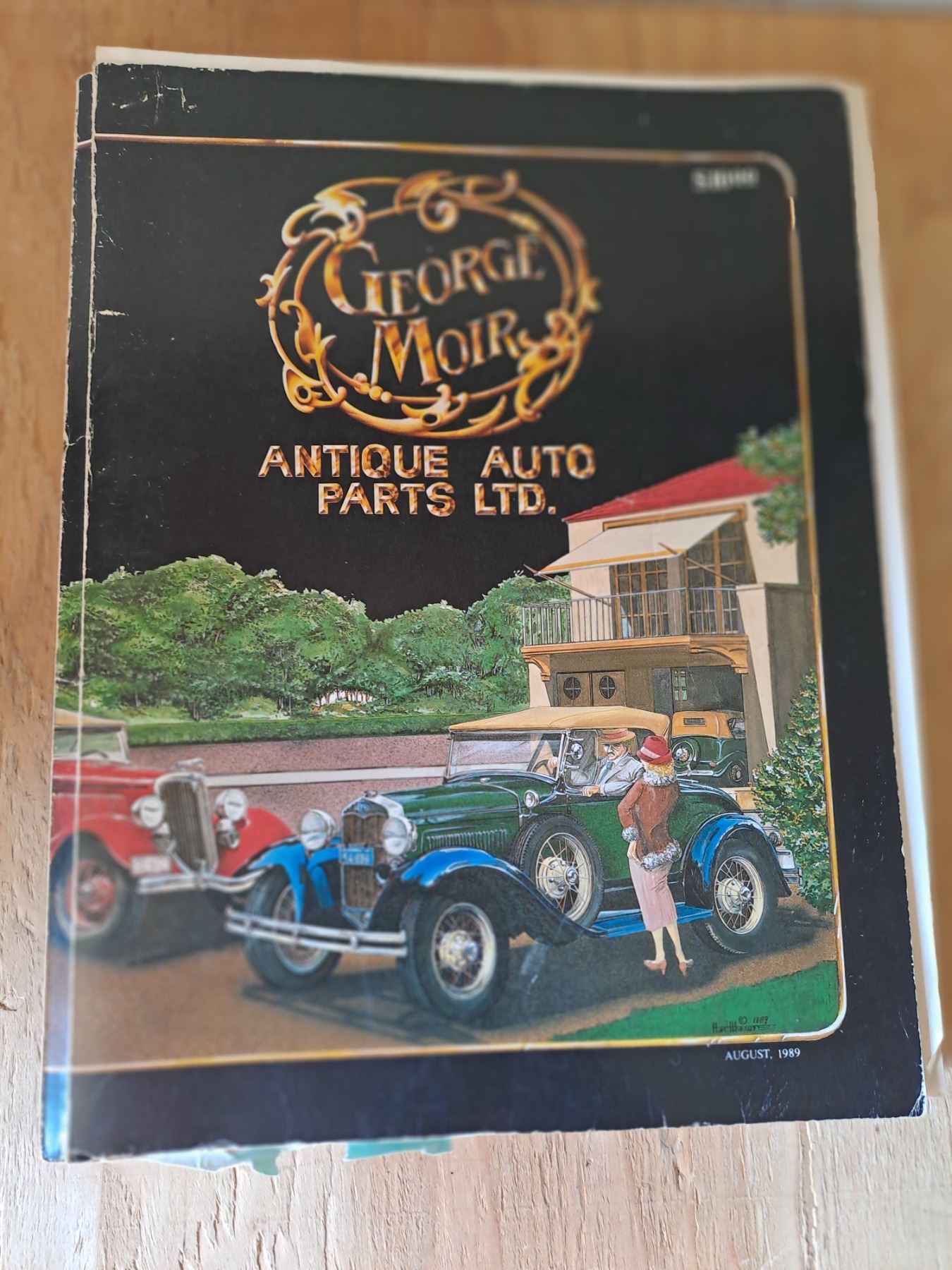 Vintage, 1989, Moir Antique Auto Parts Catalog, Edmonton, Alberta