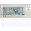 Image 1 : 1986 $5 Replacement. Thiessen-Crow signatures. FNX Replacement Prefix. Large F. BC-56bA. VF-20.