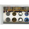Image 1 : U.S. Complete 2005 Buffalo Coin Set. 4 nickels & 4 quarters including regular, gold-plated, hologram