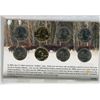 Image 2 : U.S. Complete 2005 Buffalo Coin Set. 4 nickels & 4 quarters including regular, gold-plated, hologram