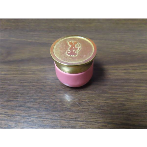 Fuller Brush glass bottle with gold top.