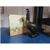Image 1 : Avon Canada Goose Decanter. 5-ounce brown glass with black plastic head. Housed in its original Avon