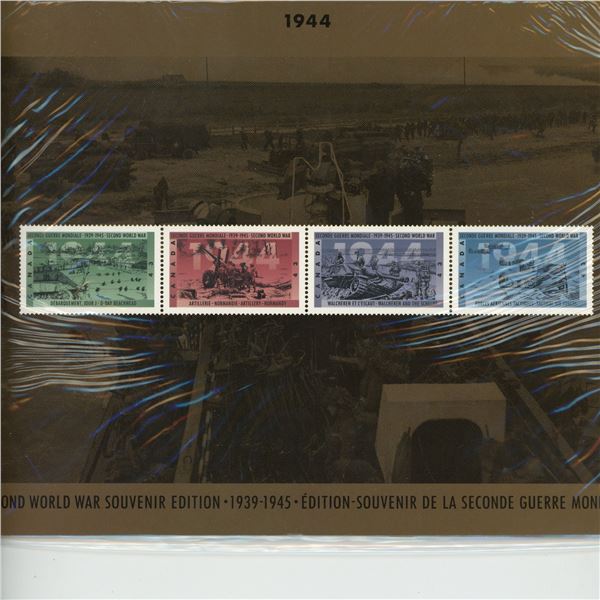 1944 Second World War Commemorative 43 Cent Stamps. D-Day, Artillery, Walcheren & the Scheldt, Tacti