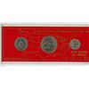 Image 1 : 1776 - 1976 U.S Bicentennial Coin Set. 3-coin set includes quarter, half-dollar & dollar