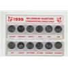 Image 1 : 1999 Millennium 25 Cents set. Complete set of 12 coins, one for each month