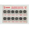 Image 1 : 2000 Millennium 25 Cents set. Complete set of 12 coin, commemorating Canada's future.