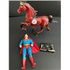 Image 1 : 3 Vintage Superman, Transformer & Red Horse Toys