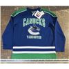 Image 1 : Vancouver Canucks Jersey Child Size 6 NEW w/Tag