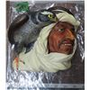 Image 1 : Vintage Chalkware - Shiek Head w/ Desert Hawk