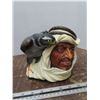Image 2 : Vintage Chalkware - Shiek Head w/ Desert Hawk