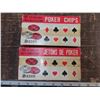 Image 2 : 2 boxes Old Poker Chips, 2 Ashtrays and 3 decks of cards