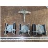 Image 1 : Star Wars Micro Machines 3 Advanced Tie Fighter's and 1 X-Wing Fighter
