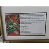 Image 3 : "Crimson Pearls" Water Color Painting In Frame Sask Artist- 29"x17"