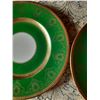 Image 3 : Old Ivory Syracuse Chine - Green & Gold Dinner Plates