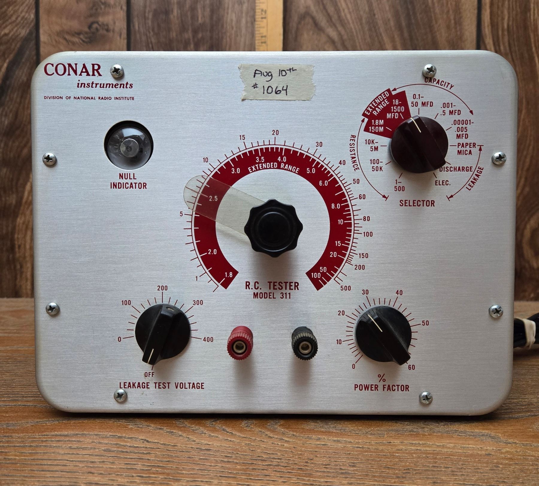 Conar Instruments CONAR R.C.Tester Model 311 - Schmalz Auctions