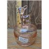 Image 1 : Vintage Jeanette Pink Depression Glass Fawn Trinket Box