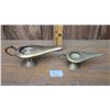 Image 1 : Two Brass Genie Lamp Incense Burners