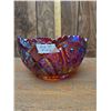 Image 1 : Vintage Red Indiana Glass Iridescent Bowl