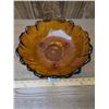 Image 3 : Vintage Indiana Dark Amber Scalloped Glass Bowl