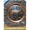 Image 2 : Vintage 17 Inch Copper Bronze Elk Wall Plate
