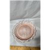 Image 3 : Vintage Depression Pink Glass Round Cake Plate