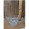 Image 2 : Vintage Crystal Cream and Sugar Bowls