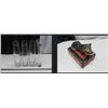 Image 1 : 4 Vintage Vases & Handmade Trinket Box