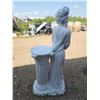 Image 3 : Tall lady statue and plant stand - 4ft H x 20"W