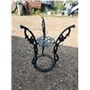 Image 1 : Cast iron black plant stand - 28"H x 20"across