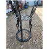 Image 4 : Cast iron black plant stand - 28"H x 20"across