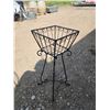 Image 2 : Black metal square plant stand - 30.5"H x12x12"