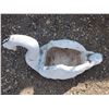 Image 2 : Large cement swan, garden planter - 24"x10" - heavy