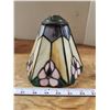 Image 1 : Vintage small stained glass tulip shade - 6"H