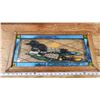 Image 3 : Small stained glass Loons window - 22x11"