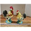 Image 1 : Pair of ceramic rooster and hen