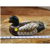 Image 1 : Hand painted wooden duck figurine