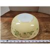 Image 4 : 4Qt Vintage Pyrex yellow w/ green accents bowl