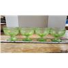 Image 2 : 4 Fancy green glass icecream bowls
