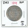 Image 1 : 1943 Canadian Silver half-dollar ( Kw- .80Ag)