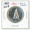 Image 1 : 1967 Canadian Silver Half-dollar