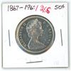 Image 1 : 1867-1967 Canadian Silver half-dollar