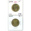 Image 1 : Lot of 2 ( 2015 and 2016 UNC) Canadian Loonies