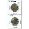 Image 1 : Lot of 2 ( 1996-2006 and 2009) Canadian toonies