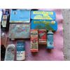 Image 2 : lot of vintage tins and antique medicine bottles