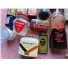 Image 3 : lot of vintage tins and antique medicine bottles
