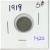 Image 1 : 1919 Canadian 5 cents; Silver