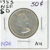 Image 1 : 1953 Canadian 50 cents; AU, Silver